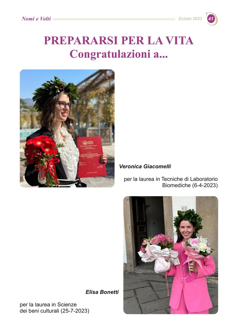 Congratulazioni a...