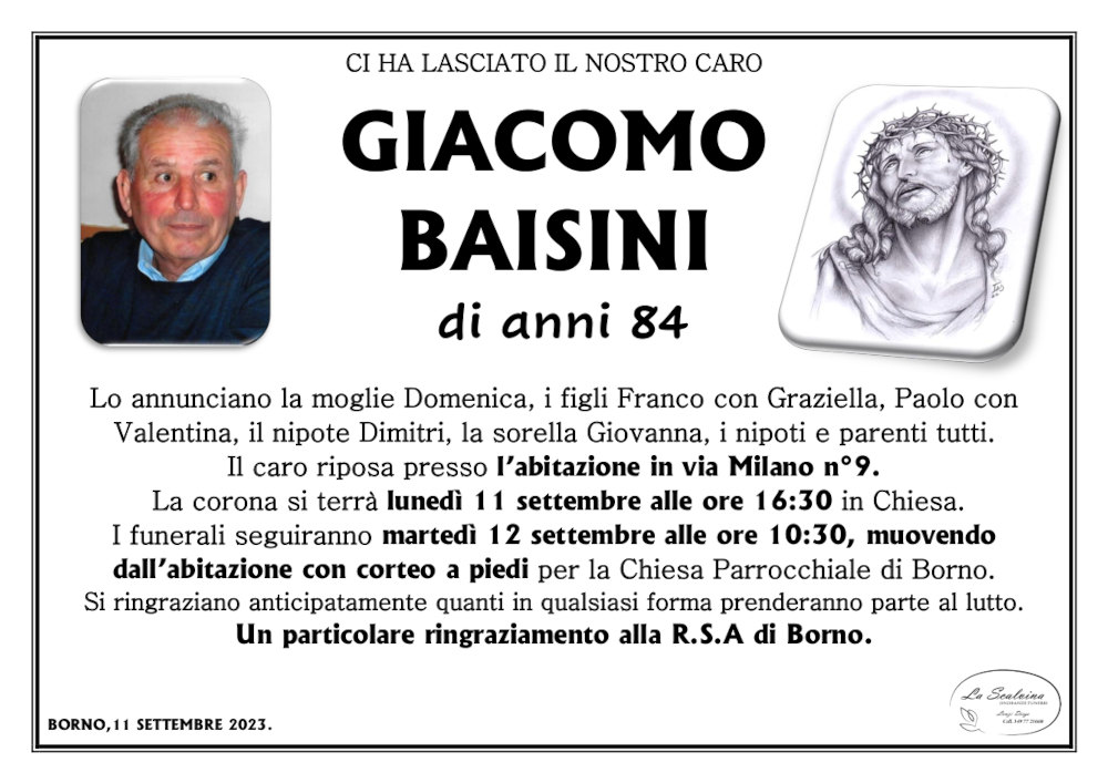 11 settembre 2023: def Giacommo Baisini - Borno