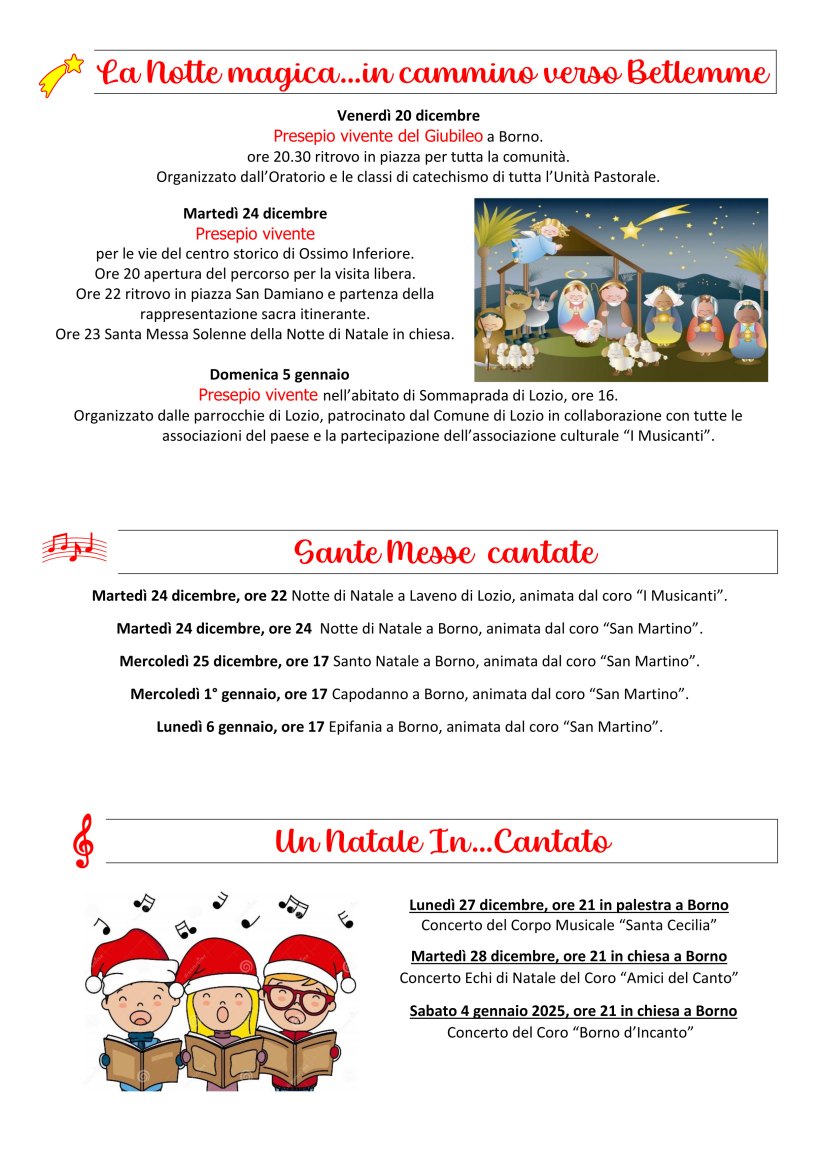 Cuntomela Natale 2024