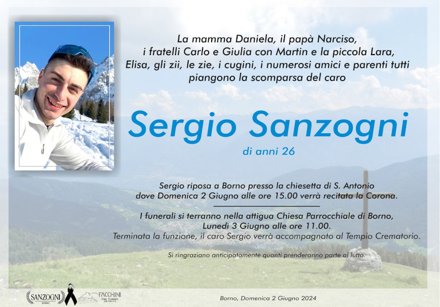 1 giugno 2024: def Sergio Sanzogni - Borno