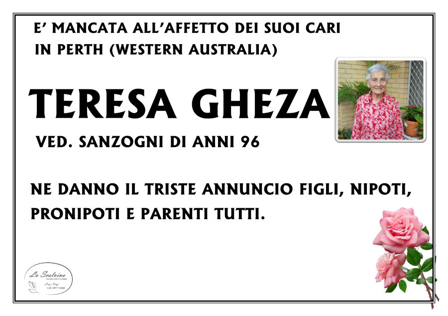 novembre 2024: def Teresa Gheza - in Australia